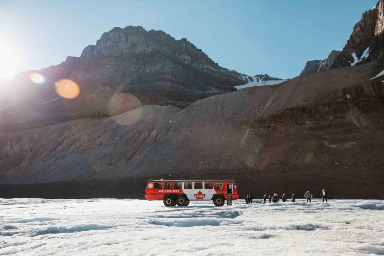 Banff glacier bus family package Canadian Staycations